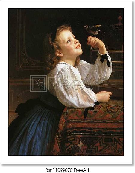 Free art print of The Pet Bird by William-Adolphe Bouguereau Free art print of The Pet Bird by William-Adolphe Bouguereau