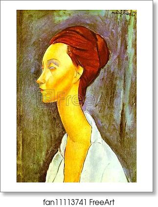 Free art print of Portrait of Lunia Czechovska by Amedeo Modigliani