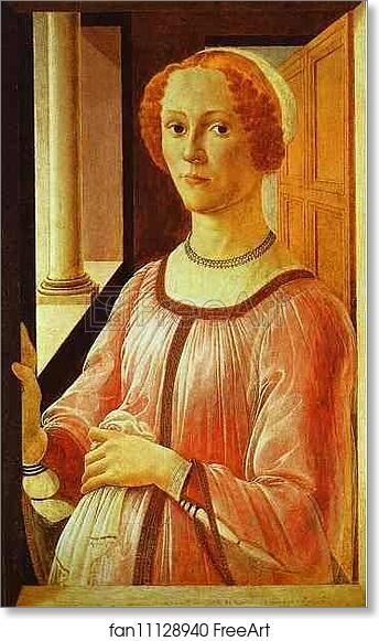 Free art print of Portrait of a Lady (Smeralda Brandini?) by Alessandro Botticelli