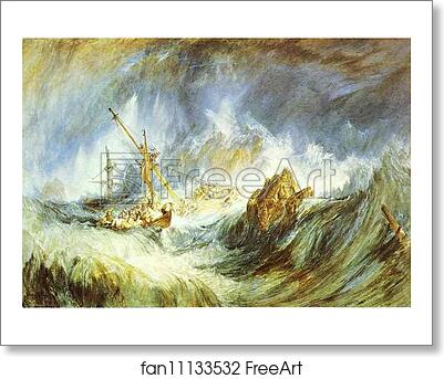 Free art print of A Storm (Shipwreck) by Joseph Mallord William Turner