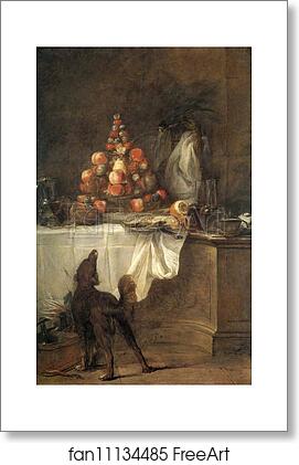 Free art print of The Buffet by Jean-Baptiste-Simeon Chardin