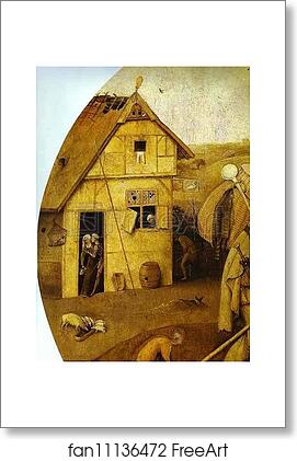 Free art print of The House of Ill Fame. Detail by Hieronymus Bosch