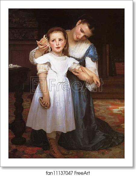Free art print of The Shell by William-Adolphe Bouguereau Free art print of The Shell by William-Adolphe Bouguereau