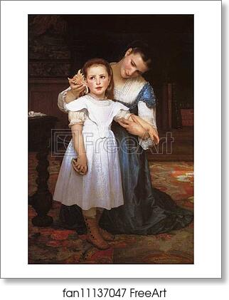 Free art print of The Shell by William-Adolphe Bouguereau