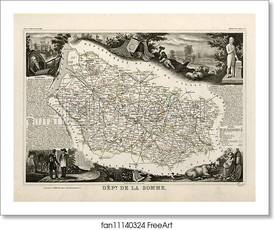 Free art print of Dépt. de la Somme (région du nord) by Victor Jules Levasseur Free art print of Dépt. de la Somme (région du nord) by Victor Jules Levasseur
