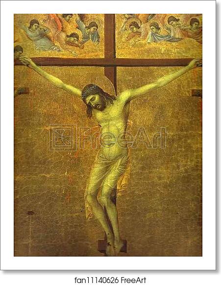 Free art print of Maestà (back, central panel, detail of) The Crucifixion by Duccio Di Buoninsegna Free art print of Maestà (back, central panel, detail of) The Crucifixion by Duccio Di Buoninsegna