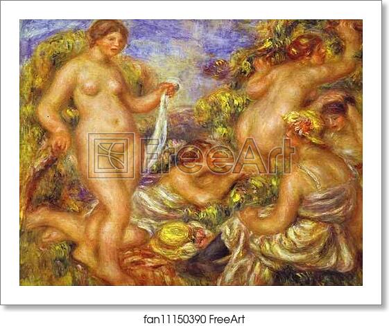 Free art print of The Bathers by Pierre-Auguste Renoir Free art print of The Bathers by Pierre-Auguste Renoir