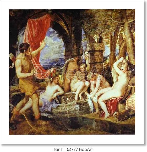 Free art print of Diana and Actaeon by Titian