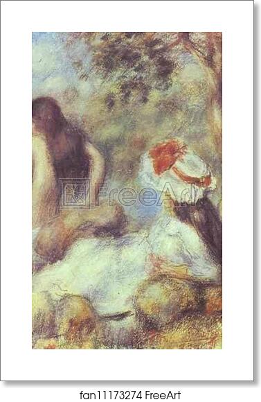 Free art print of The Bathing by Pierre-Auguste Renoir Free art print of The Bathing by Pierre-Auguste Renoir