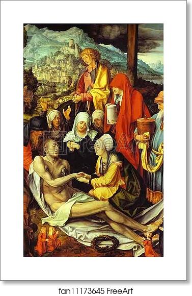 Free art print of Lamentation for Christ by Albrecht Dürer