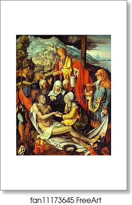 Free art print of Lamentation for Christ by Albrecht Dürer