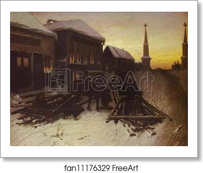 Free art print of Last Tavern at Town Gate by Vasily Perov