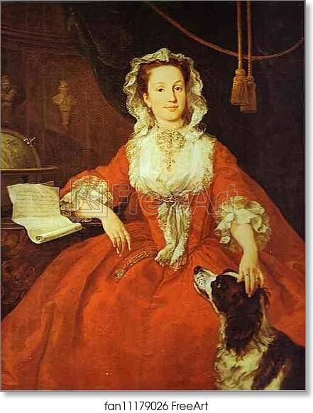 Free art print of Mary Edwards by William Hogarth