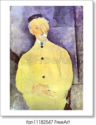 Free art print of Monsieur Lepoutre by Amedeo Modigliani