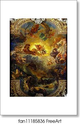 Free art print of Apollo Slays Python by Eugène Delacroix | FreeArt ...
