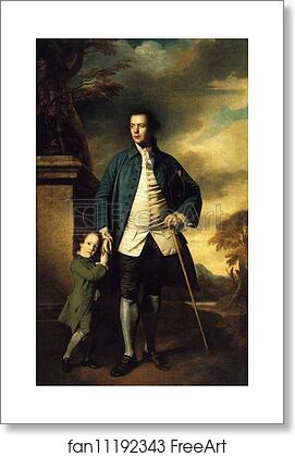 Free art print of Edward Morant and His Son John by Sir Joshua Reynolds