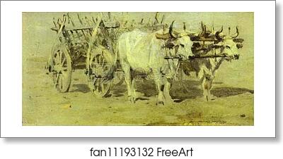 Free art print of Cart for the Wounded by Vasily Vereshchagin