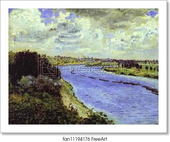 Free art print of Barges on the Seine by Pierre-Auguste Renoir Free art print of Barges on the Seine by Pierre-Auguste Renoir