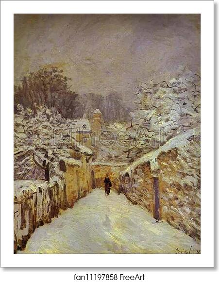 Free art print of Snow at Louveciennes by Alfred Sisley Free art print of Snow at Louveciennes by Alfred Sisley