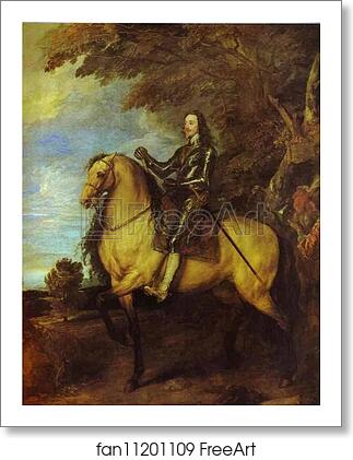Free art print of Equestrian Portrait of Charles I, King of England by Sir Anthony Van Dyck