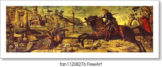 Free art print of St. George and the Dragon by Vittore Carpaccio