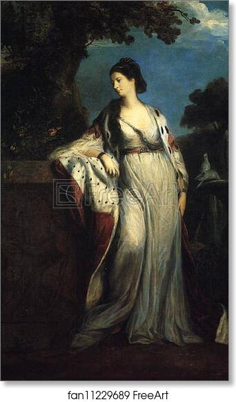 Free art print of Elizabeth, Duchess of Hamilton and Argyll by Sir Joshua Reynolds