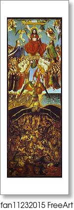 Free art print of The Last Judgment by Jan Van Eyck