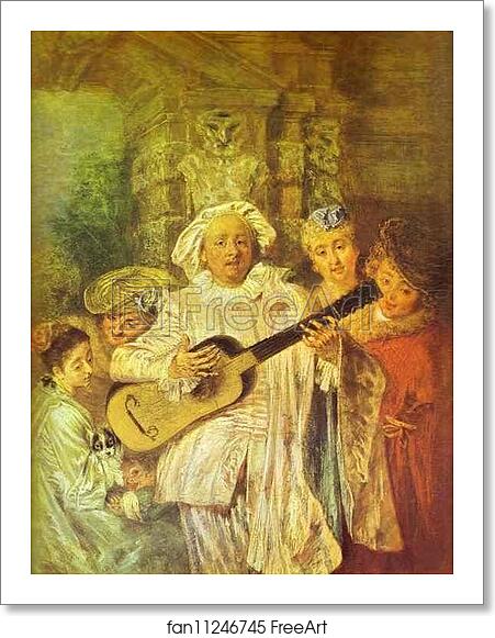 Free art print of Sous un Habit de Mezetin by Jean-Antoine Watteau Free art print of Sous un Habit de Mezetin by Jean-Antoine Watteau