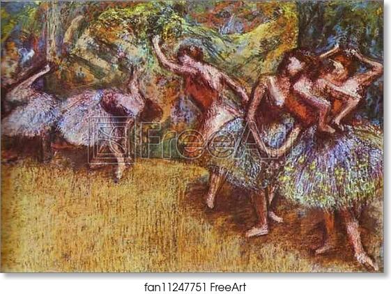Free art print of Ballet Scene by Edgar Degas