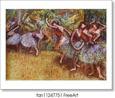 Free art print of Ballet Scene by Edgar Degas
