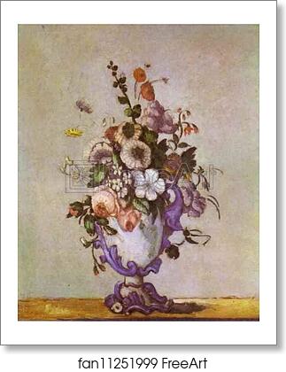 Free art print of Vase of Flowers by Paul Cézanne