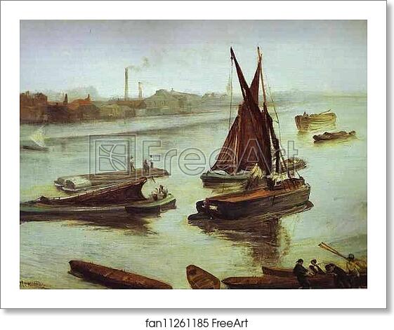 Free art print of Grey and Silver: Old Battersea Beach by James Abbott Mcneill Whistler Free art print of Grey and Silver: Old Battersea Beach by James Abbott Mcneill Whistler
