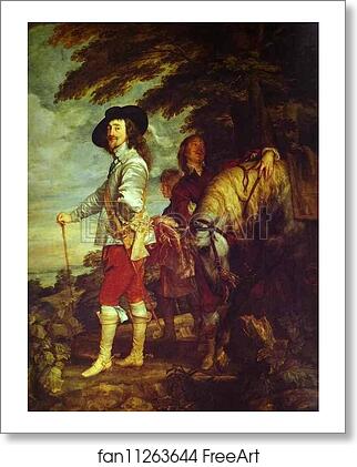 Free art print of Charles I, King of England, at the Hunt by Sir Anthony Van Dyck
