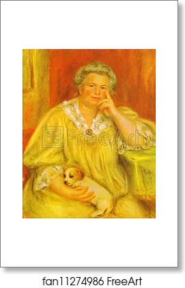 Free art print of Madame Renoir with Bob by Pierre-Auguste Renoir