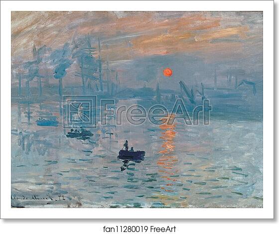 Free Art Print Of Impression Sunrise By Claude Monet Impression