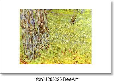 Free art print of Park Conor with a Blooming Lawn by Vincent Van Gogh