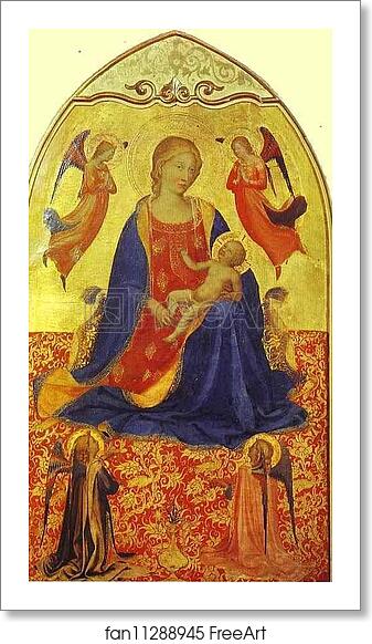 Free art print of Madonna and Child with Angels by Fra Angelico Free art print of Madonna and Child with Angels by Fra Angelico