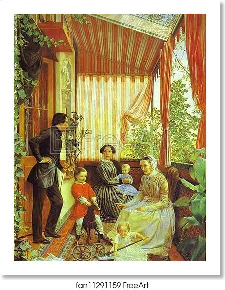 Free art print of Self-Portrait with the Family. On the Balcony by Fedor Slavyansky Free art print of Self-Portrait with the Family. On the Balcony by Fedor Slavyansky