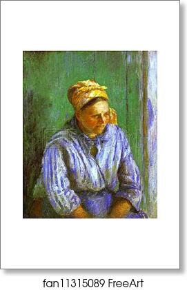 Free art print of Mère Larchevéque (The Washerwoman) by Camille Pissarro