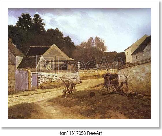 Free art print of Village Street in Marlotte by Alfred Sisley Free art print of Village Street in Marlotte by Alfred Sisley