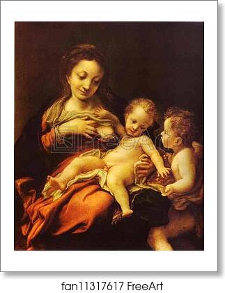 Free art print of Madonna del Latte by Correggio