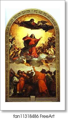 Free art print of Assumption of the Virgin (Assunta) by Titian
