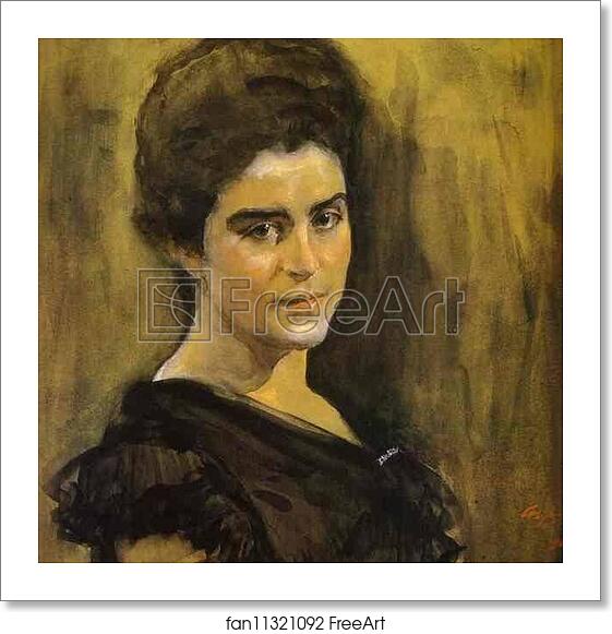 Free art print of Portrait of Sophia Dragomirova-Lukomskaya by Valentin Serov