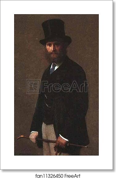Free art print of Portrait of Edouard Manet by Henri Fantin-Latour Free art print of Portrait of Edouard Manet by Henri Fantin-Latour