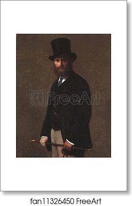 Free art print of Portrait of Edouard Manet by Henri Fantin-Latour