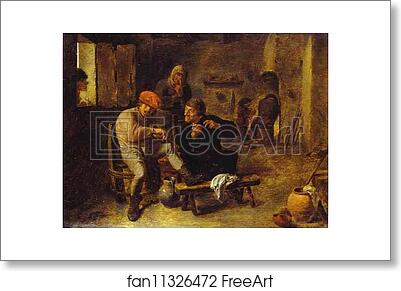 Free art print of In the Tavern by Adriaen Brouwer