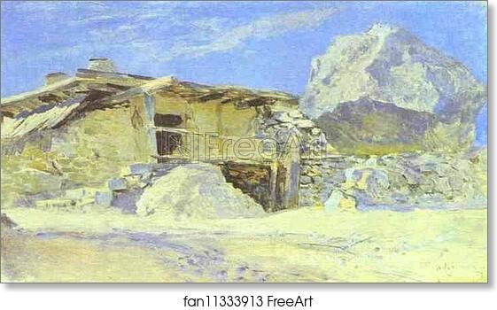 Free art print of Saklia in Alupka by Isaac Levitan