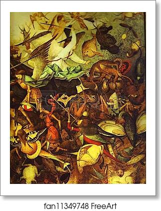Free art print of The Fall of the Rebel Angels by Pieter Bruegel The Elder