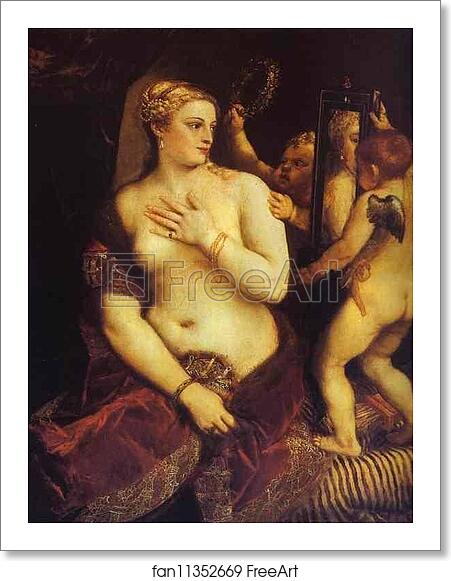 Free art print of Venus with a Mirror by Titian Free art print of Venus with a Mirror by Titian