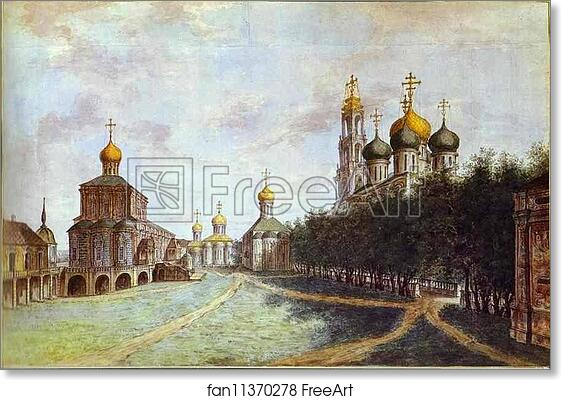 Free art print of The Monastery of Trinity and St. Sergius by Fedor Alekseev